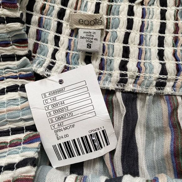 NWT Urban Outfitters Ecote Flowy Striped Shorts - Size Small - Picture 2 of 6